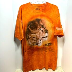 The Mountain 2009 "Lions" T-Shirt - Busch Gardens Orange Mens (Size XL)